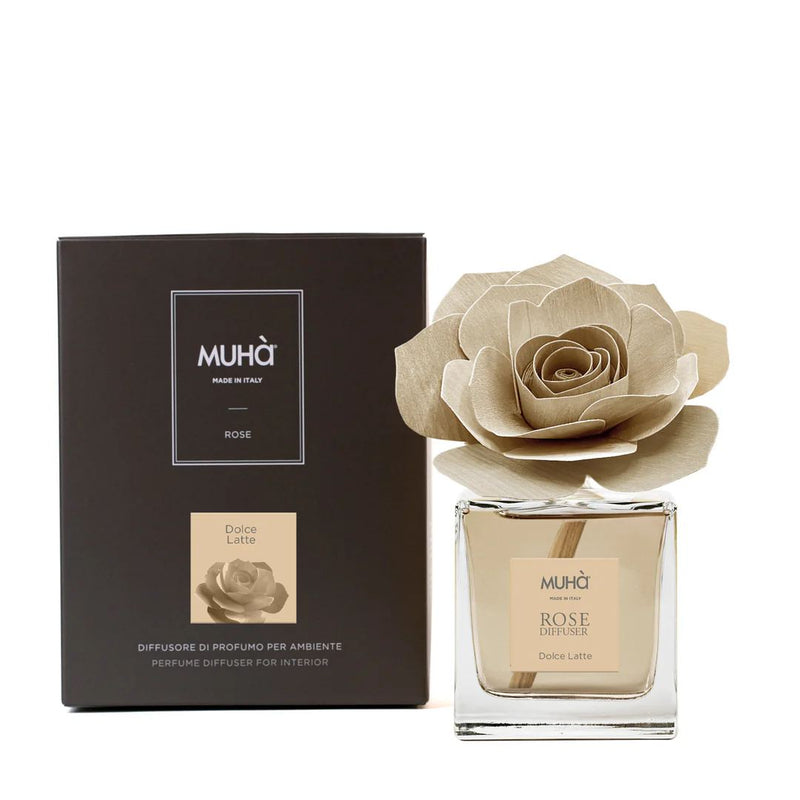 Muhà Raumduft Diffusor Rose Butter Süßmilch 100ml