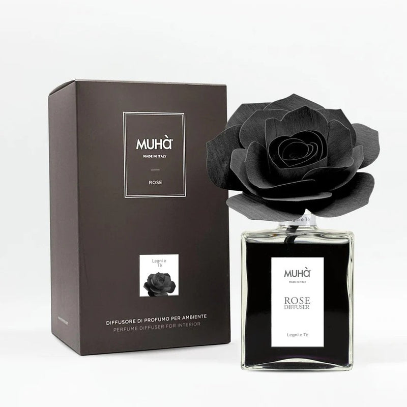 Muhà Raumduft Diffusor Rosen Holz und Tee 200ml