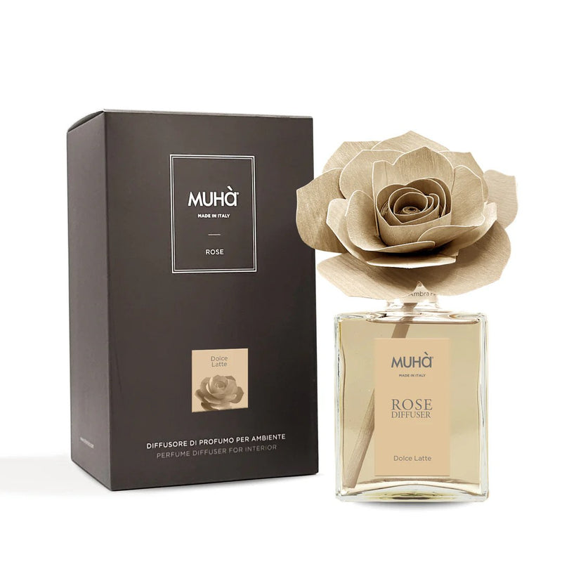 Muhà Diffuser Blumendiffusor Rose Sweet Milk 200ml