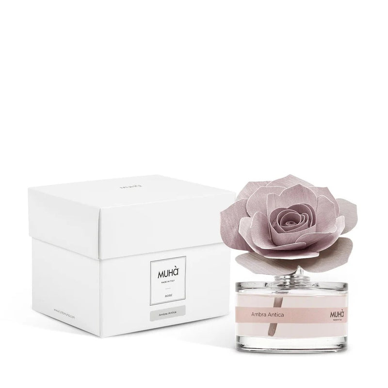 Muhà Profumator Diffuser Rosa Rosa Bomboniera Ambra Antica 50ml