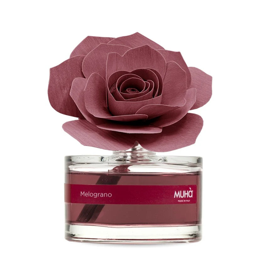 Muhà Profumatore Diffuser Rosa Bordeaux Bomboniera Granatapfel 50 ml