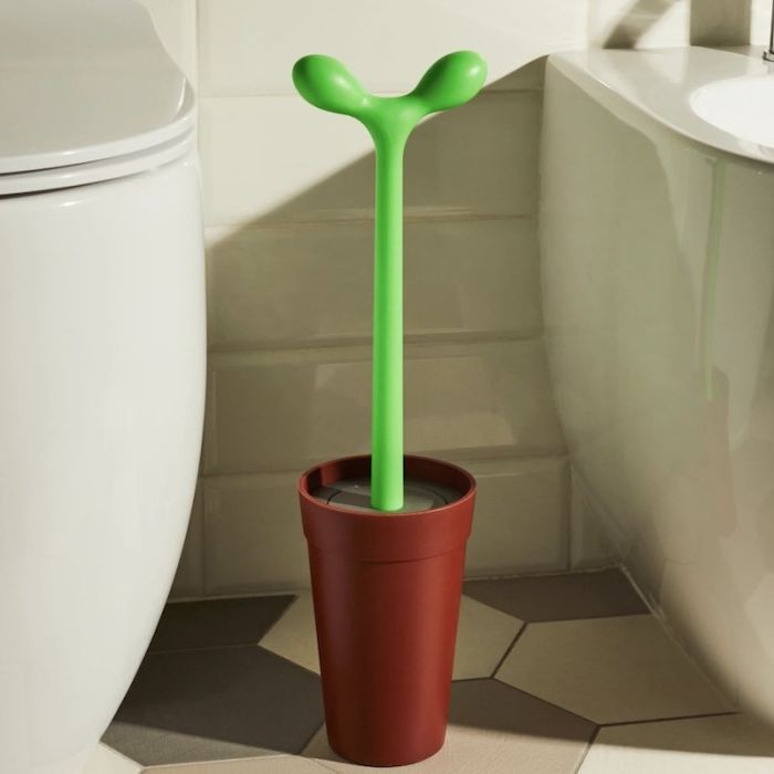 Alessi Merdolino Scopino da Bagno Marrone