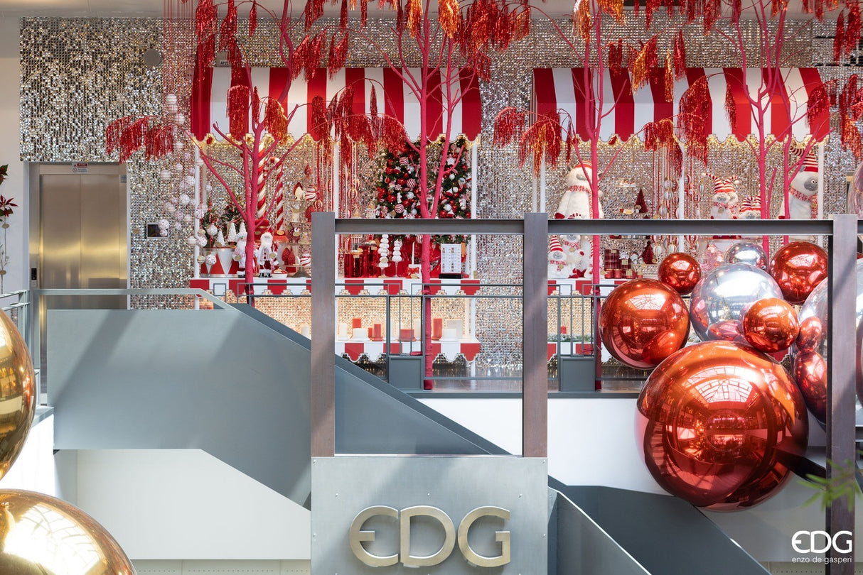 EDG Enzo De Gasperi Decoro Spiegel Ball D 180 Cm Rot