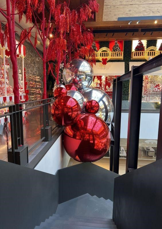 EDG Enzo De Gasperi Decoro Spiegel Ball D 180 Cm Rot