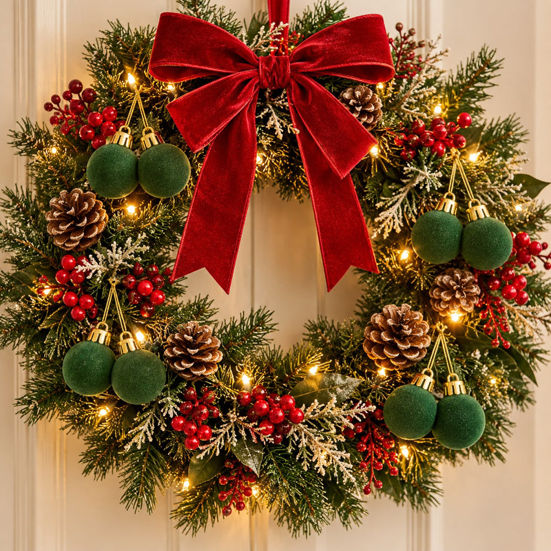 Piovaccari 12er-Set Weihnachtsglöckchen Dunkelgrün Ø2 cm – Dekorative Glöckchen für Weihnachtsbaum, Girlanden, Dekorationen und Basteln