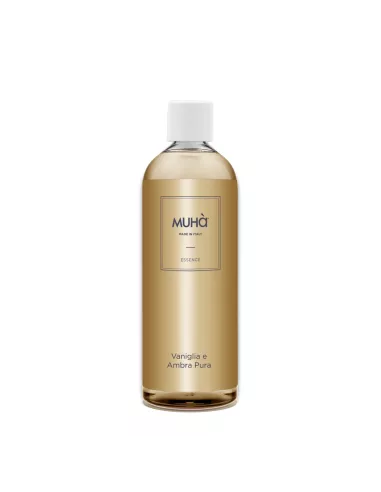 Muhà Nachfüllung Essence Refill Raumduftstäbchen Vanille und reines Amber 200 ml