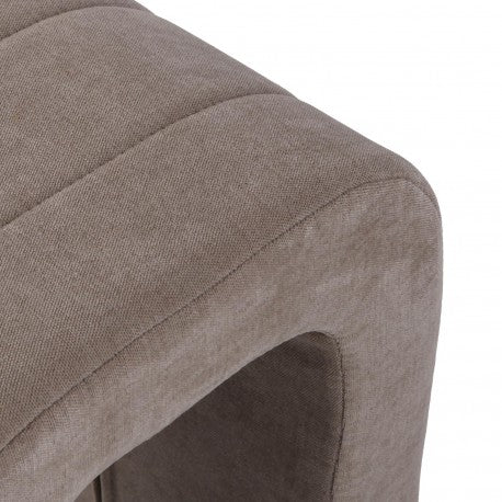 Versa Gepolsterter Hocker Beige