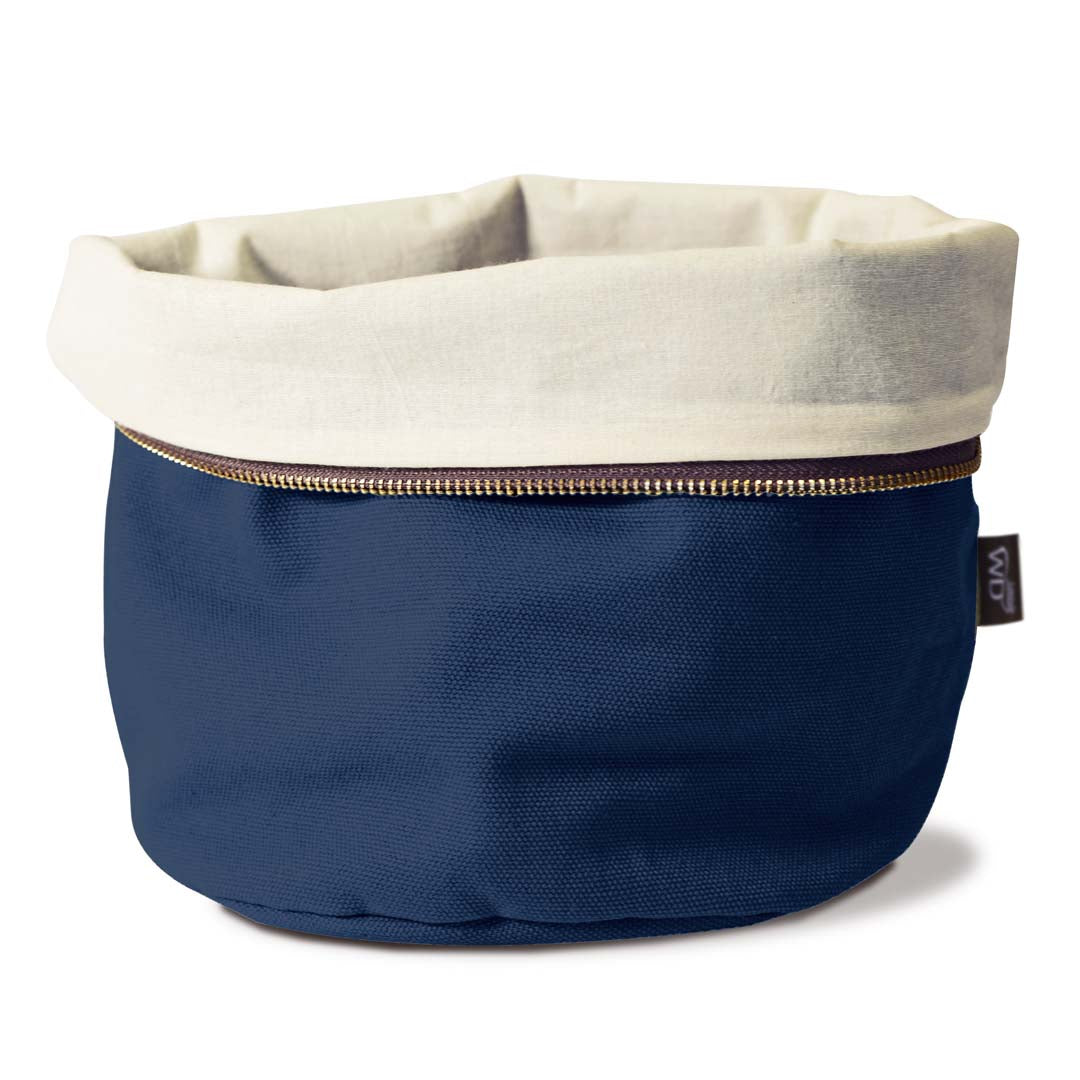 WD LifeStyle Beutel für Brot zum Wärmen Baumwolle Blau