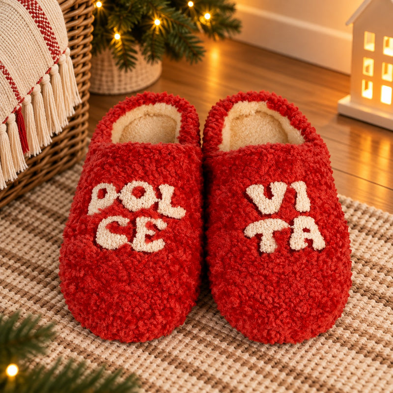 WD Lifestyle Pantofole Dolce Vita Taglia S/M – Pantofole Divertenti da Casa