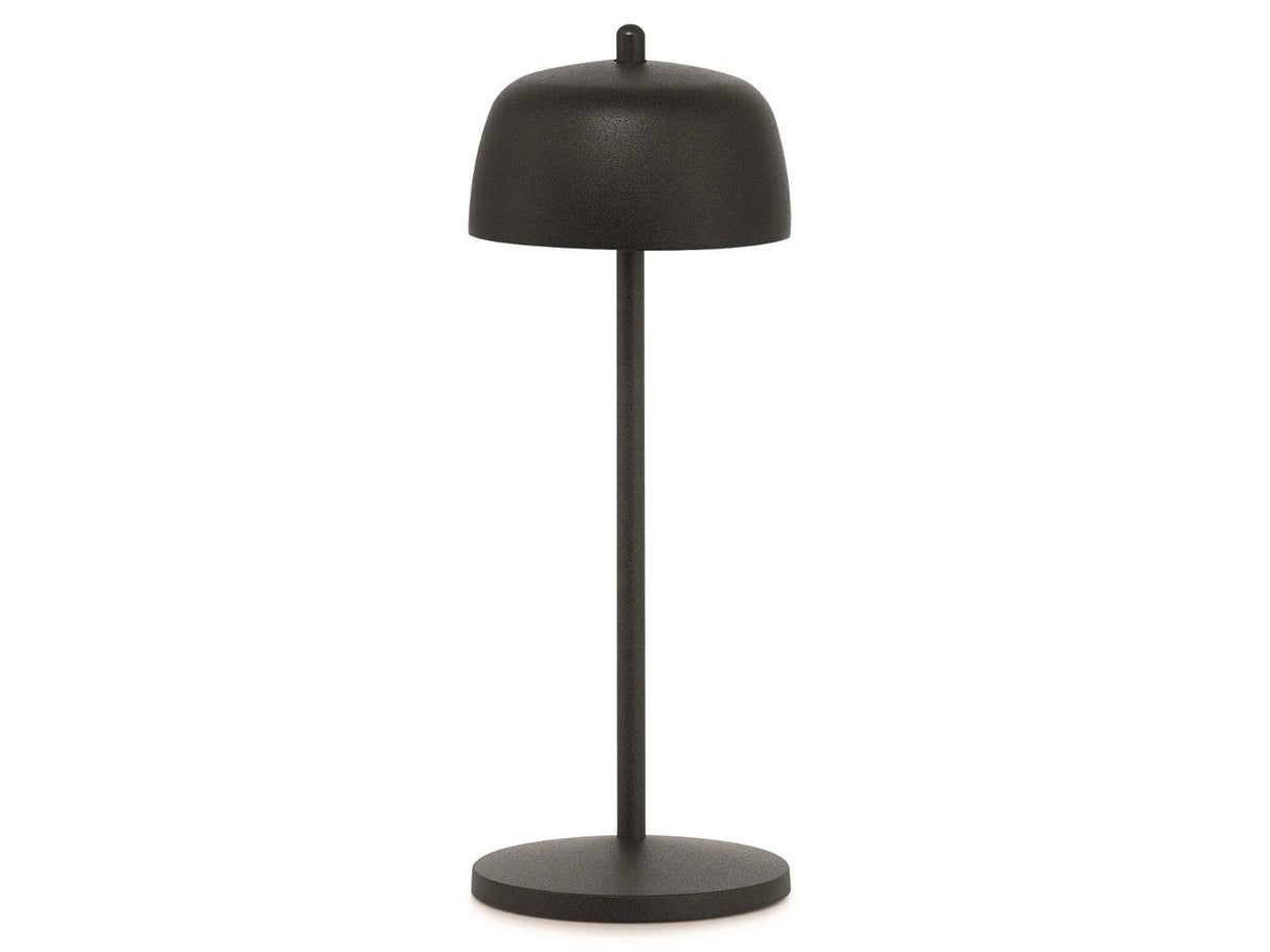 Zafferano Circe Tischleuchte D 110 mm H 300 mm Mattchwarz
