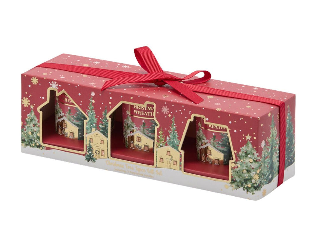 EDG Enzo De Gasperi Set 3 Kerzen Noel Duftend Apfelmost mit Honig – Weihnachtskerzen