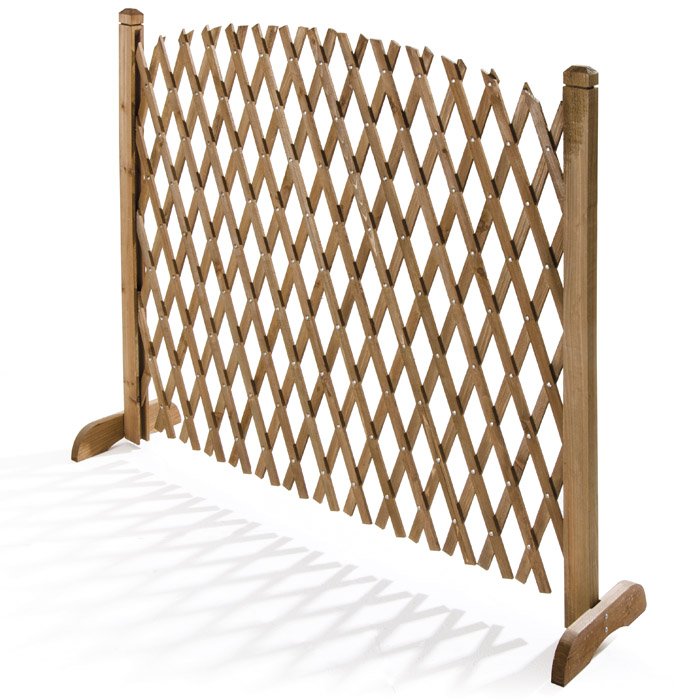 L'Arcolaio Gitter Exy Holz ausziehbar 120xH.150 cm für Außenbereich