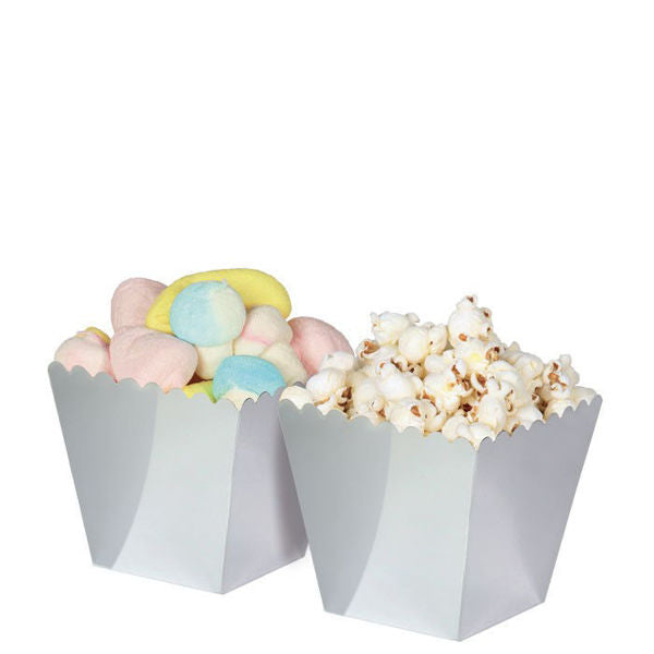 Big Party 6 Sweety Box Silber Metall cm.6,5 x 8 x 6,5