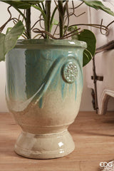 EDG Enzo De Gasperi Set 3 Stk Vase Glaze Coppa H 58 Cm H 41 Cm H 30 Cm Green Mix Waterproof