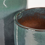 EDG Enzo De Gasperi Set 3 Stk Vase Glaze Rund H 100 Cm H 80 Cm H 63 Cm