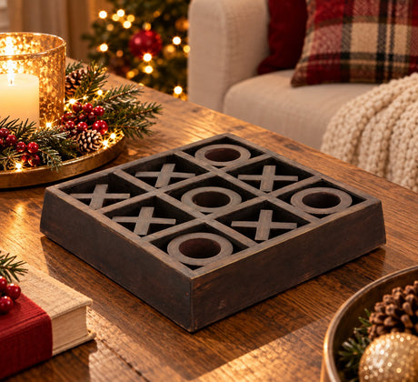 Bizzotto Dekoration Tris Fortune Braun 17,7x17,7 cm – Weihnachtsgeschenkidee