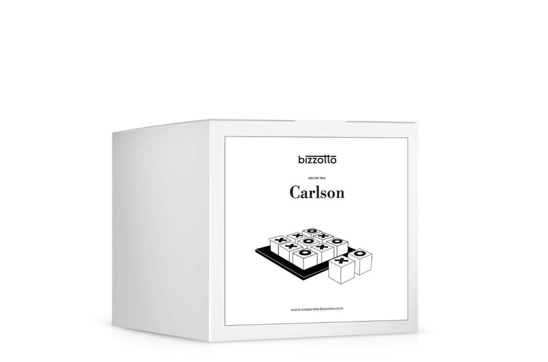 Bizzotto Weihnachtsdekoration Tris Carlson Transparent und Schwarz 23x23 cm – Weihnachtsschmuck und Weihnachtsgeschenkidee