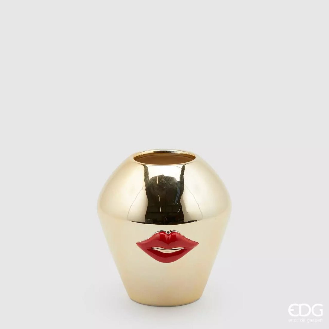EDG Enzo De Gasperi Vaso Kiss H15 D14  Red Gold