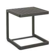 Bizzotto Konnor Beistelltisch Anthrazit Aluminium 40×40 cm