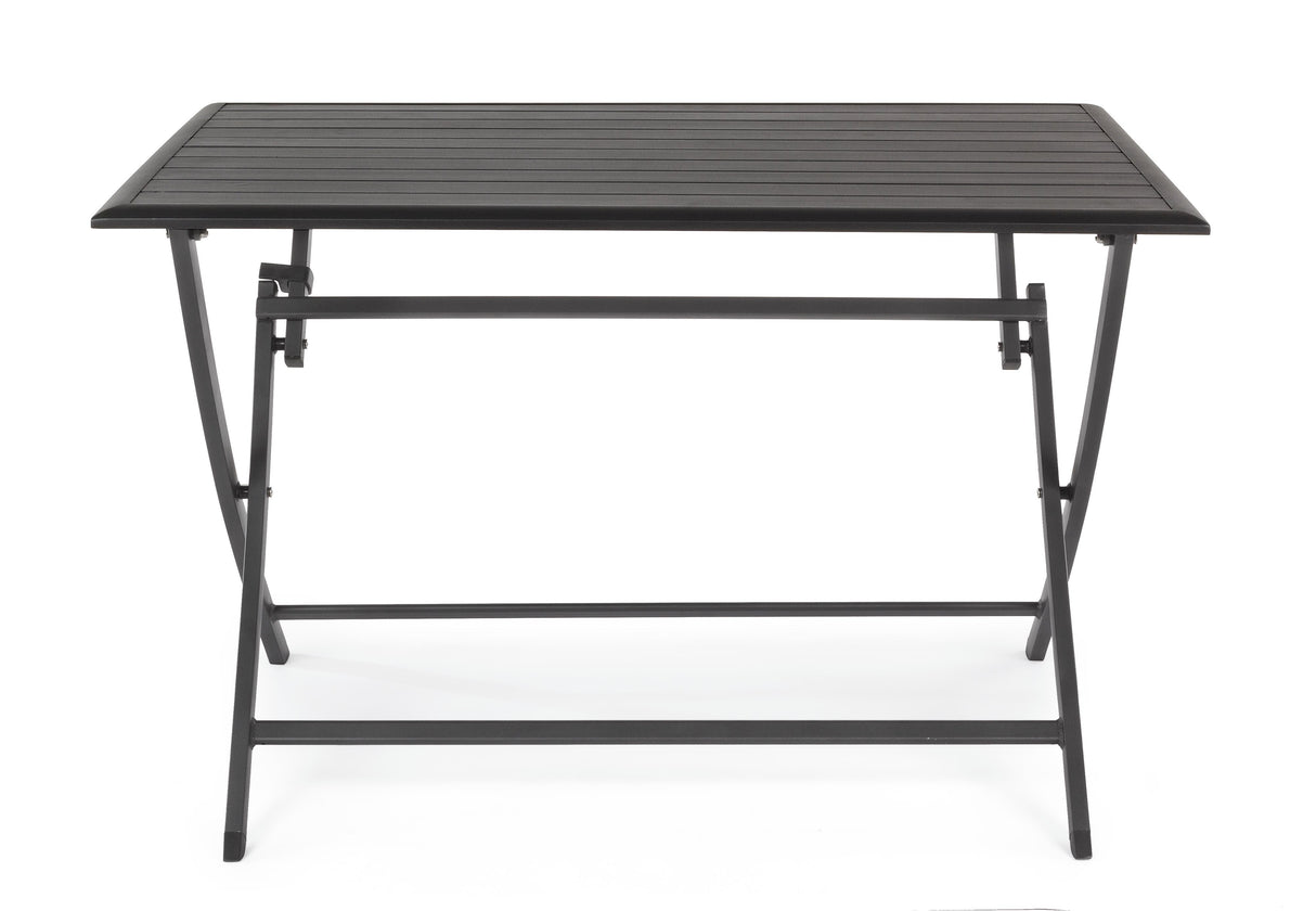 Bizzotto Tavolo Pieghevole Elin Rettangolare 110 x 70 Cm Antracite