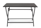 Bizzotto Tavolo Pieghevole Elin Rettangolare 110 x 70 Cm Antracite