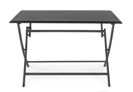 Bizzotto Tavolo Pieghevole Elin Rettangolare 110 x 70 Cm Antracite