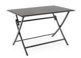 Bizzotto Tavolo Pieghevole Elin Rettangolare 110 x 70 Cm Antracite