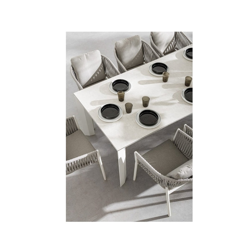 Bizzotto Tavolo Allungabile Otavio Rettangolare 220 - 280 - 340 x 95 Cm Bianco