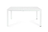 Bizzotto Tavolo Quadrato Allungabile Kiplin 149 x 97 / 149 Cm Bianco