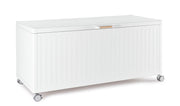 Bizzotto Baule Ocean con Ruote H 70 Cm L 72 Cm L 164,8 Cm Bianco