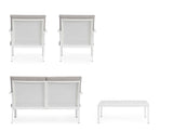 bizzotto bizzotto set salotto konnor 4 elementi bianco ean 8051836670471