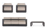 bizzotto bizzotto set salotto moses 4 elementi antracite ean 8051836671102