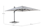 bizzotto bizzotto ombrellone braccio ines 4 x 4 mt antracite grigio ean 8051836269729