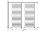 bizzotto bizzotto pergola ocean 3 x 4 mt antracite ean 8051836466883