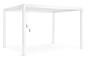 Bizzotto Ocean Bioklimatische Pergola Weiß Aluminium 3×4 m