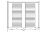 bizzotto bizzotto pergola ocean 36 x 6 mt antracite ean 8051836479999