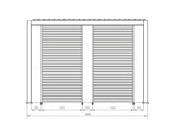 bizzotto bizzotto pergola ocean 36 x 72 mt bianco ean 8051836480025