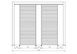bizzotto bizzotto pergola ocean 3 x 4 mt natural antracite ean 8051836480049