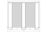 bizzotto bizzotto pergola ocean 36 x 6 mt natural antracite ean 8051836480056