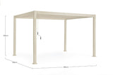 bizzotto bizzotto pergola ocean 3 x 4 mt seta ean 8051836687608