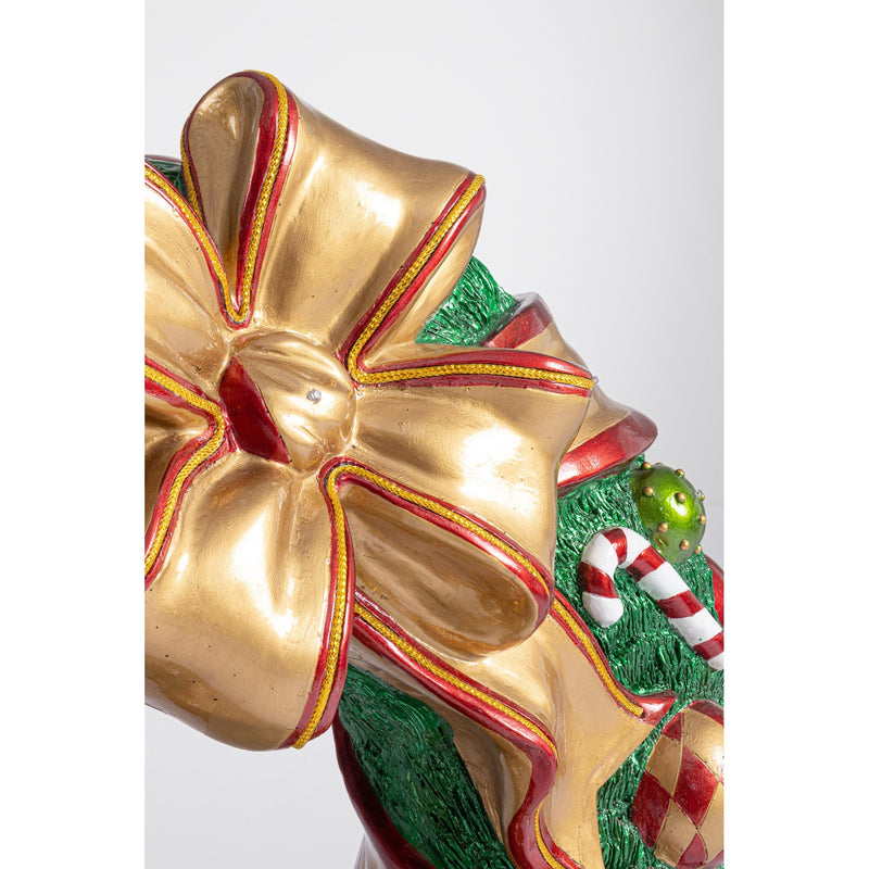 Bizzotto Corona di Natale Kinler LED 94x35,5x87,6 cm Decorazione Natalizia Luminosa