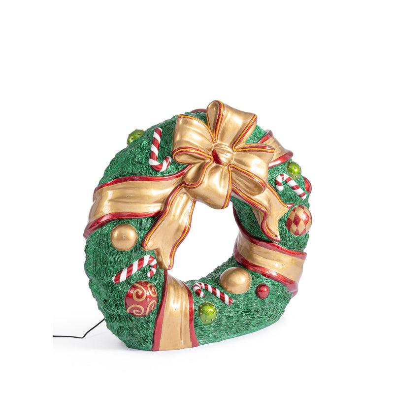 Bizzotto Corona di Natale Kinler LED 94x35,5x87,6 cm Decorazione Natalizia Luminosa