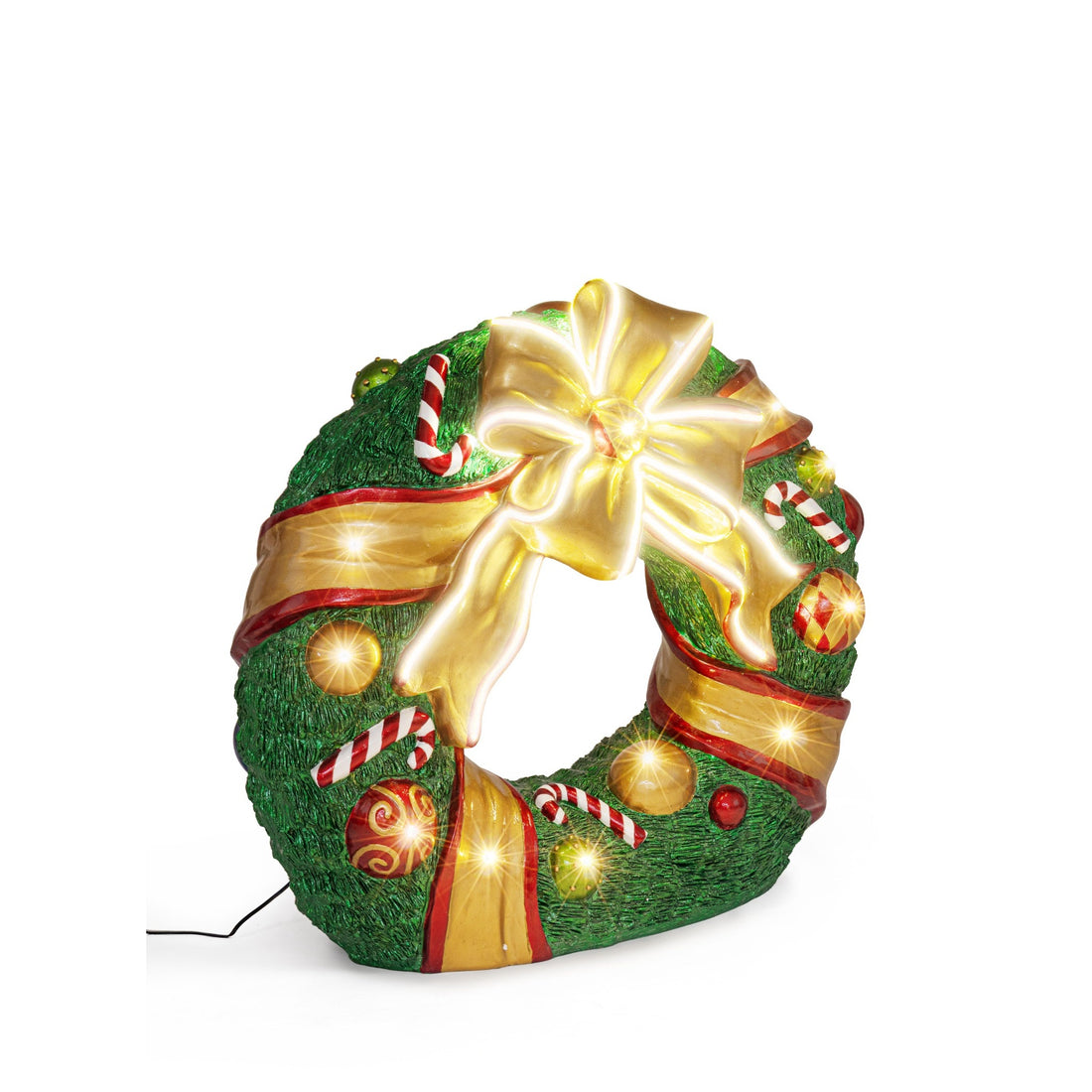 Bizzotto Corona di Natale Kinler LED 94x35,5x87,6 cm Decorazione Natalizia Luminosa