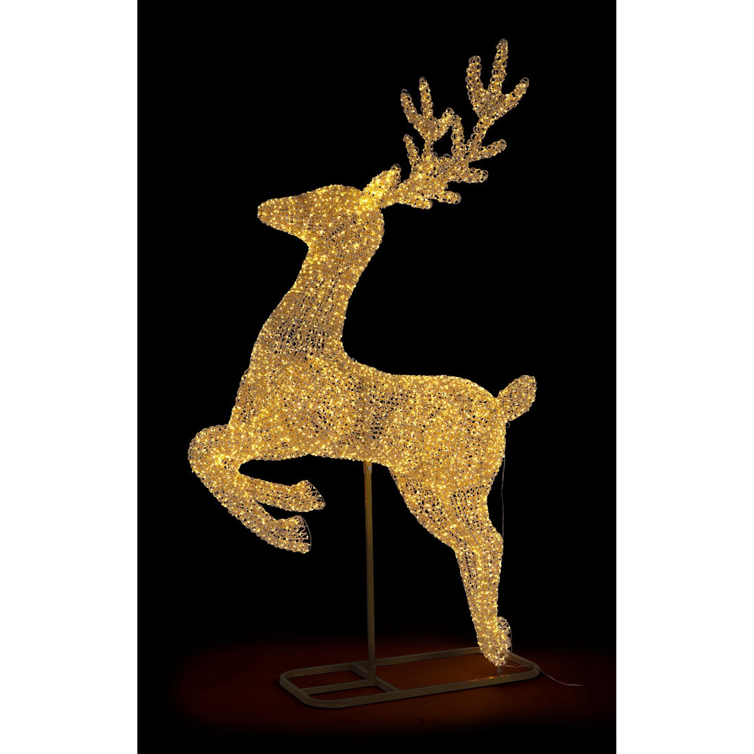Bizzotto Renna Natalizia Zoe Oro con 8300 Micro LED Classic 180x60x287 cm Decorazione Luminosa