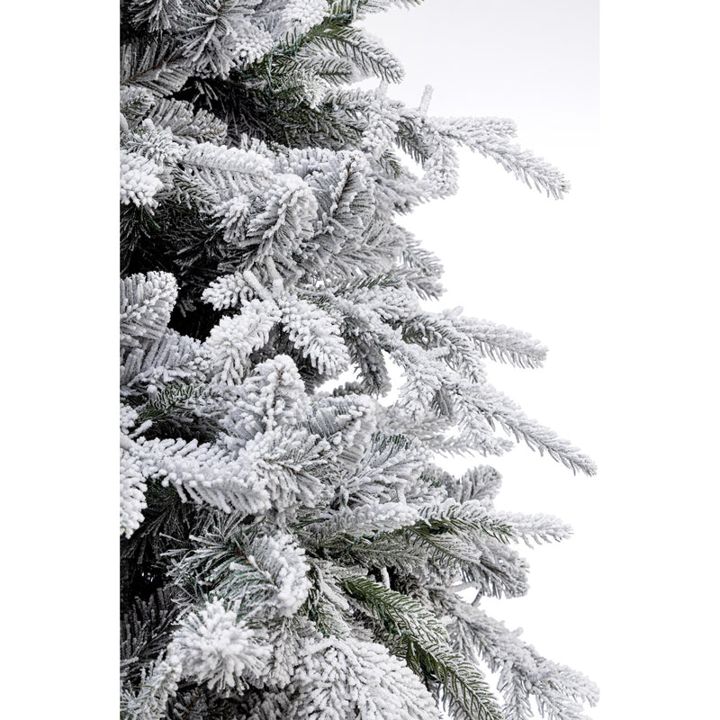 Bizzotto Albero di Natale Ritter Innevato H 180 cm con 2609 Rami e 4400 LED