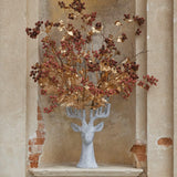 EDG Enzo De Gasperi Hirschvase Weihnachten Großgeweih H 65 cm B 40 cm T 31 cm Polyresin Grau