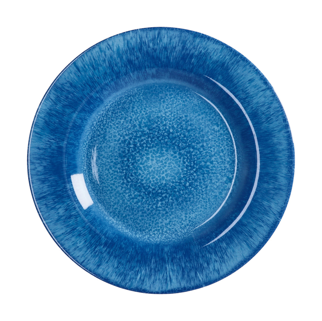 regalo italiano regalo italiano piatto piano melamina d 28 cm h 3 cm blu ean 8057586001626