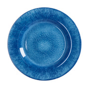 Italienisches Geschenk Flacher Teller Melamin D 28 cm H 3 cm Blau