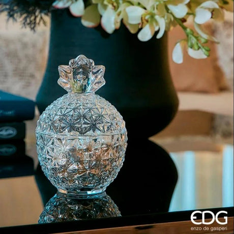 EDG Enzo De Gasperi Contenitore Contenitore Vaso Ananas H14 D1 Natural Trasparente