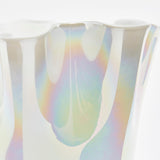 edg enzo de gasperi edg enzo de gasperi vaso drappo h 31 cm d 27 cm bianco perlato ean 8056372817229